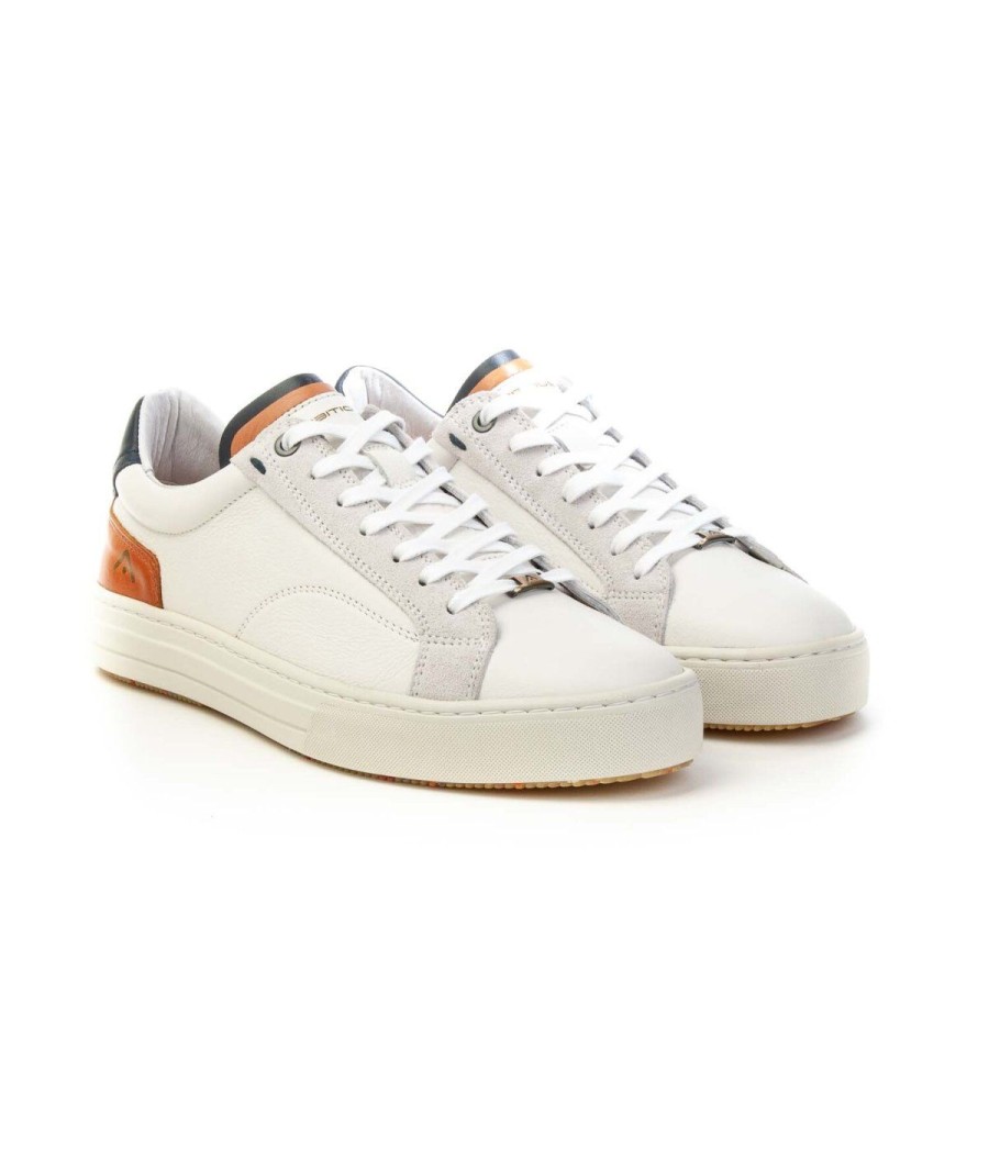 Uomo AMBITIOUS | Ambitious Scarpa Sneakers Uomo 11218 Leoneshoes White/Cognac