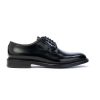 Uomo BRECOS | Brecos 9200 Spazzolato Derby Lacci Fondo Cuoio Leone Shoes Nero