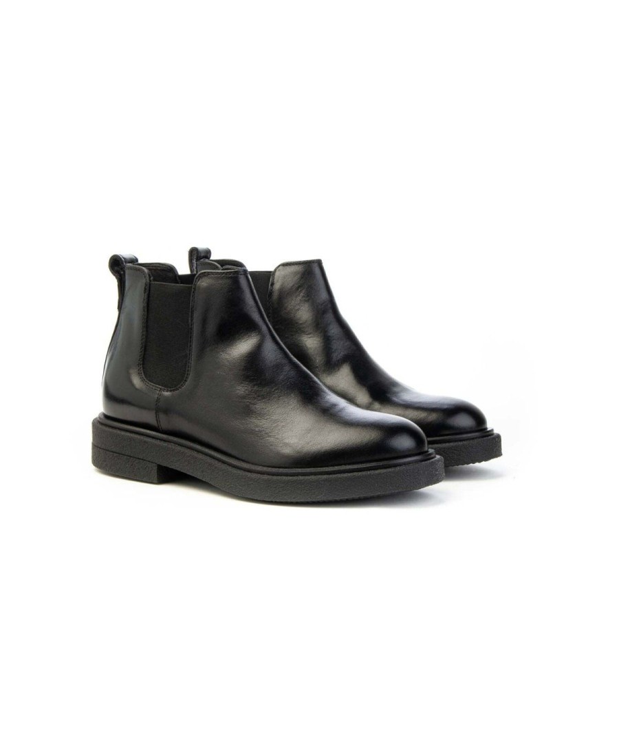 Donna CARMENS | Carmens A52289 Brook Low Chelsea Boots Woman Leone Shoes Frosinone Nero