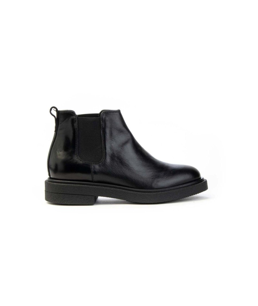 Donna CARMENS | Carmens A52289 Brook Low Chelsea Boots Woman Leone Shoes Frosinone Nero