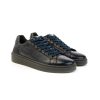 Uomo KEBO | Kebo 1068 Sneakers Lacci Hand Painted Uomo Leone Shoes Frosinone Blu