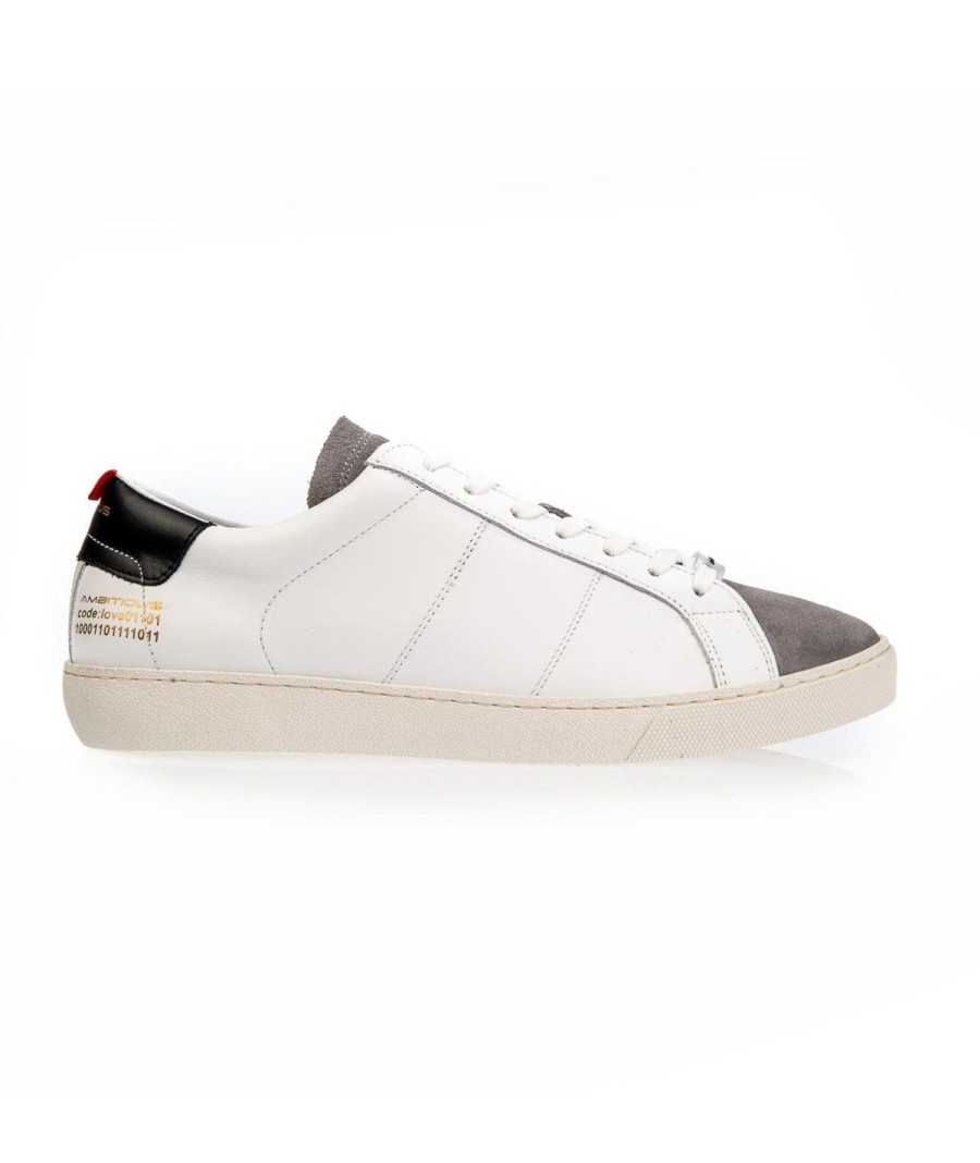 Uomo AMBITIOUS | Ambitious 8102 Sneakers Lacci F.Cassetta Grey/White