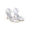 Donna ALBANO | Albano 3393 Sandalo Pvc E Strass Woman Leone Shoes Frosinone Argento