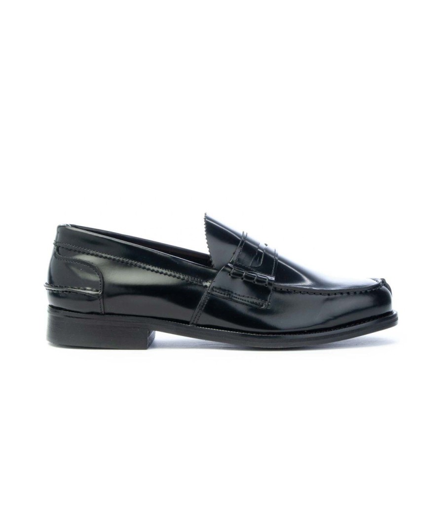 Uomo SAXONE | Saxone 1000 Mocassino Oxford Fondo Cuoio Nero