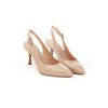 Donna FRANCO RUSSO | Franco Russo 1902S Slingback In Nappa Leone Shoes Frosinone Nude