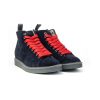 Uomo PANCHIC | Panchic P01M00700332094 Polacco Lacci Suede Faux Fur Blu/Rosso