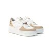 Donna GIO+ | Gio+ Luce03 Sneakers Lacci Basket Donna Leone Shoes Frosinone White/Visone/Gold