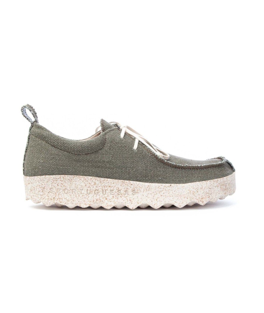 Uomo ASPORTUGUESAS | Asportuguesas P0180470 Chat Scarpa Lacci Militare