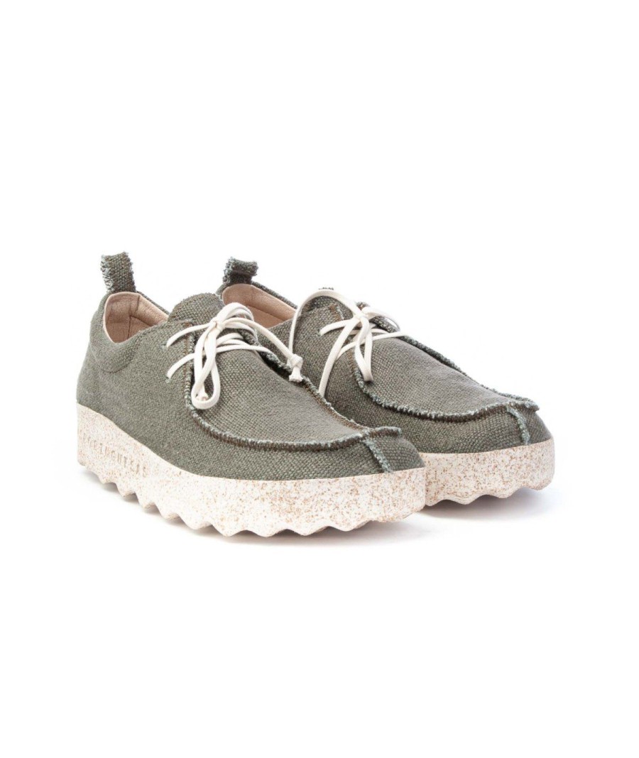 Uomo ASPORTUGUESAS | Asportuguesas P0180470 Chat Scarpa Lacci Militare