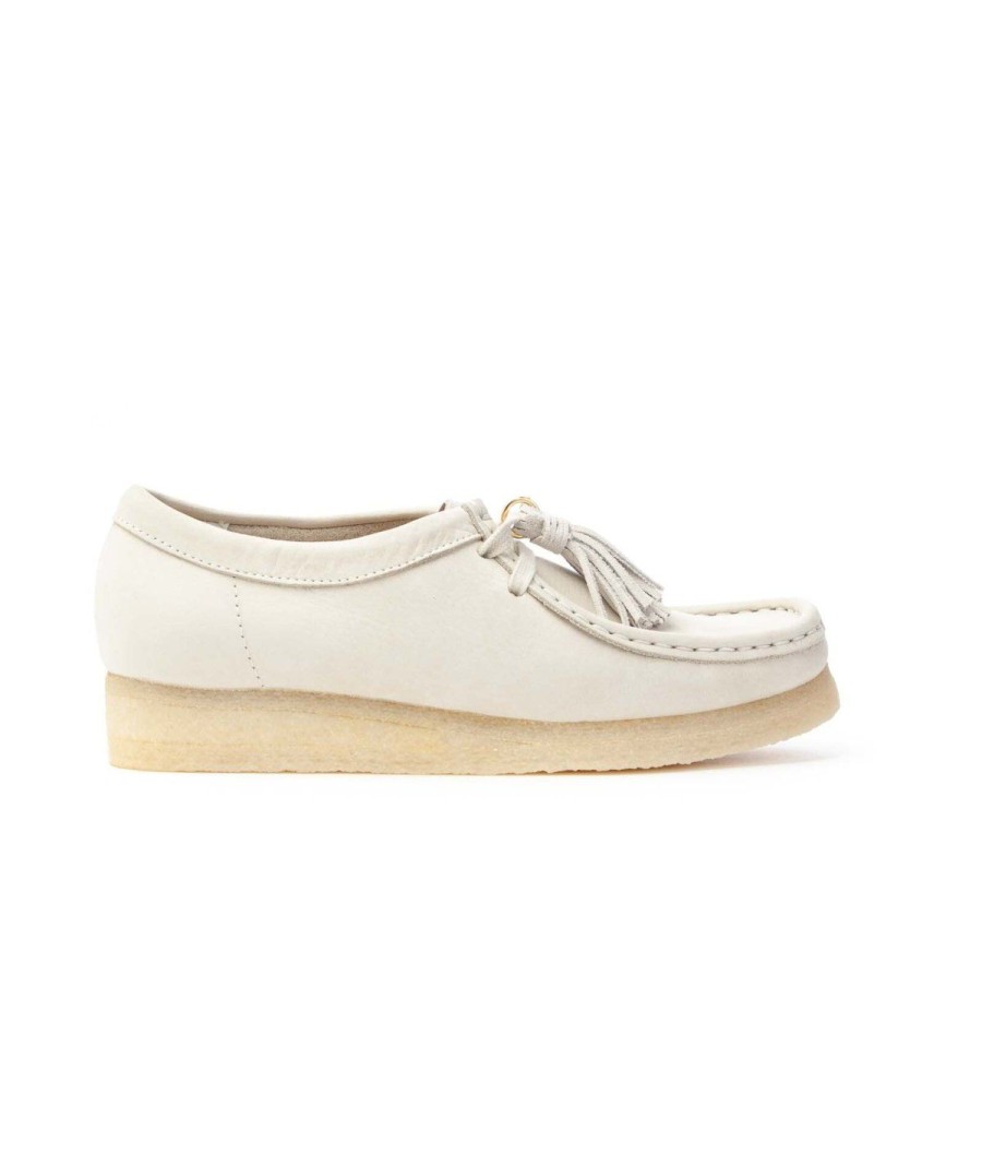 Donna CLARKS | Clarks 165560 Wallabee Woman Leone Shoes White