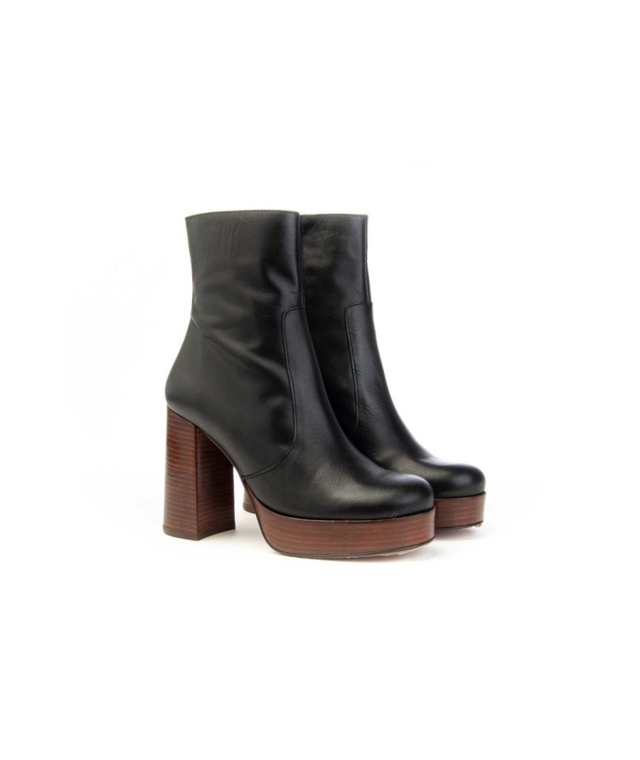 Donna ANGEL ALARCON | Angel Alarcon 23609-922B Cadeo Ankle Boots Leone Shoes Frosinone Nero