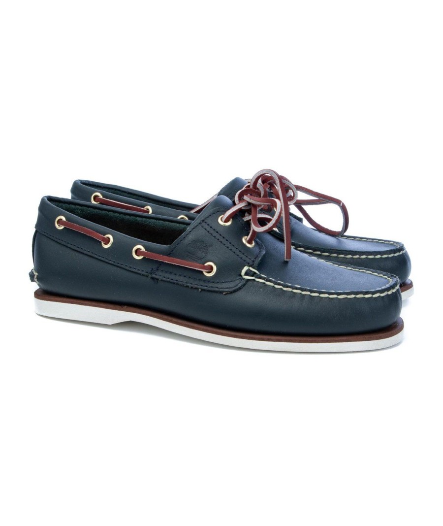 Uomo TIMBERLAND | Timberland Tb0740364841 2 Eye Boat Shoe Leone Shoes Blu