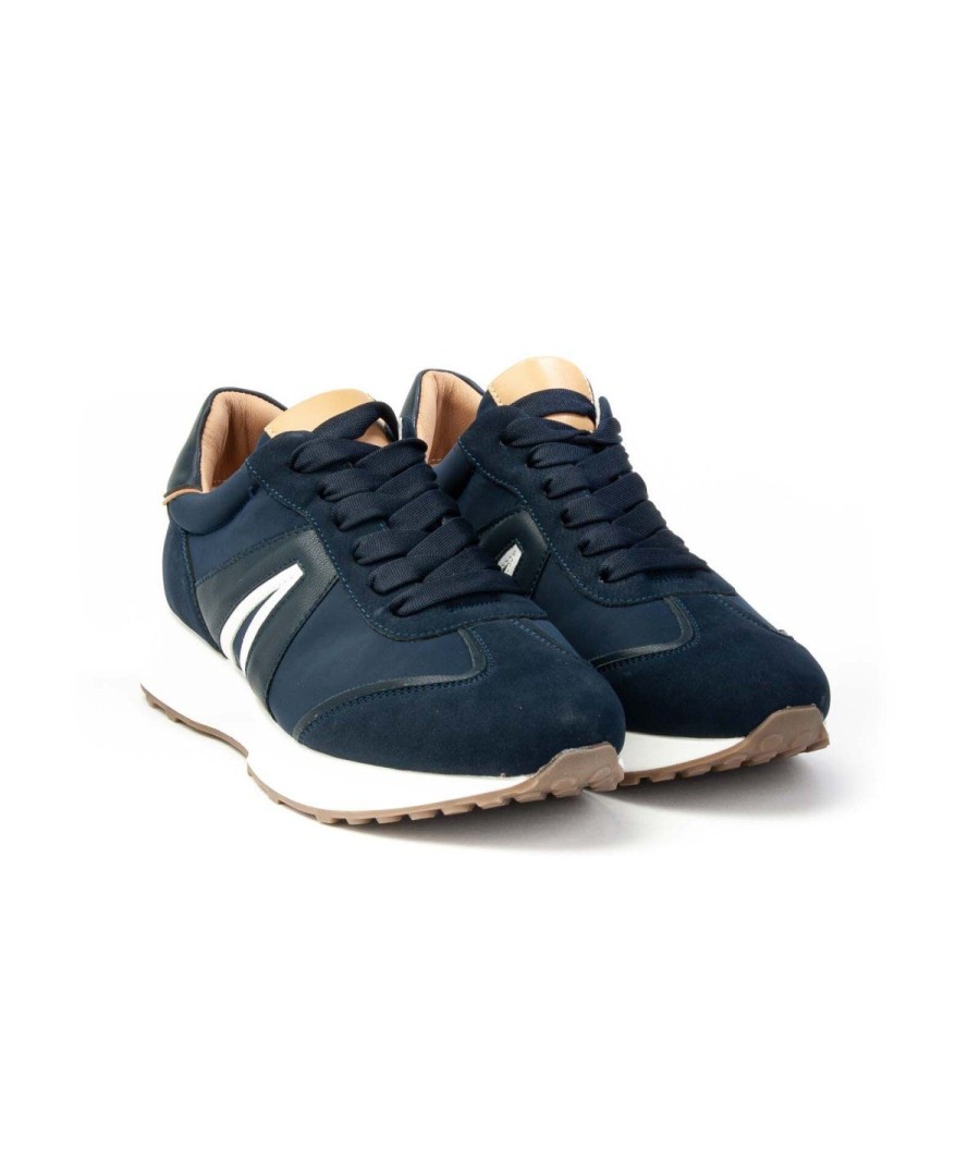 Uomo ALEXANDER SMITH | Alexander Smith Scarpa Piccadilly Sneakers Uomo Leone Shoes Ble