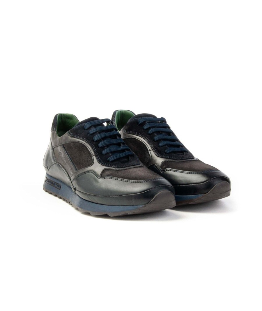 Uomo GALIZIO TORRESI | Galizio Torresi 415928 Sneakers Lacci Man Blu Fumo