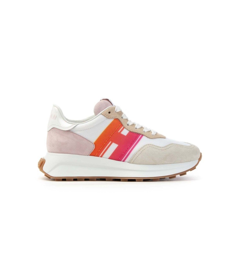 Donna HOGAN | Hogan Hxw6410Ev82Pci0Ys8 Sneakers Lacci Donna Leone Shoes Frosinone Bianco/Beige