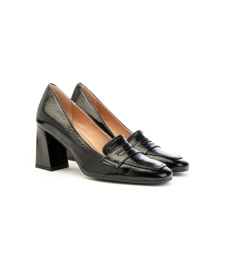 Donna FRANCO RUSSO | Franco Russo 1207S Mocassino Donna Leone Shoes Frosinone Nero