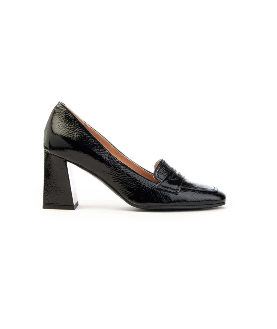 Donna FRANCO RUSSO | Franco Russo 1207S Mocassino Donna Leone Shoes Frosinone Nero