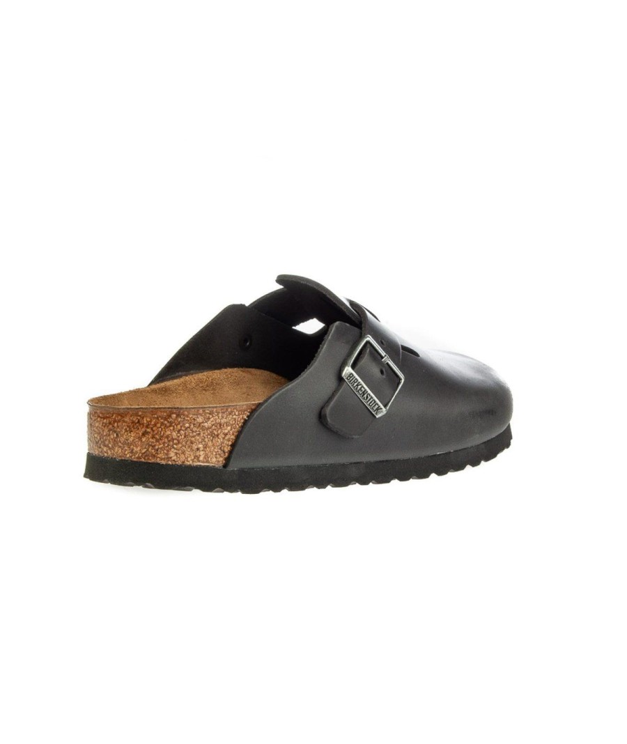 Unisex BIRKENSTOCK | Birkenstock Boston 059463 Sabot Leone Shoes Black