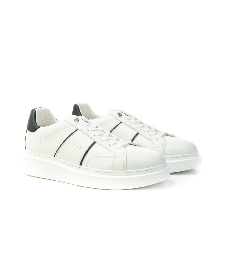 Uomo HARMONT&BLAINE | Harmont & Blaine Efm241.023.6010 Sneaker Uomo Leone Shoes Frosinone White/Blue