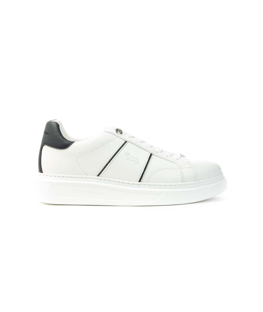 Uomo HARMONT&BLAINE | Harmont & Blaine Efm241.023.6010 Sneaker Uomo Leone Shoes Frosinone White/Blue