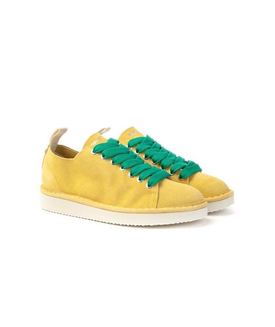 Donna PANCHIC | Panchic P01W011-00552112 Scarpa Lacci Donna Leone Shoes Frosinone Yellow