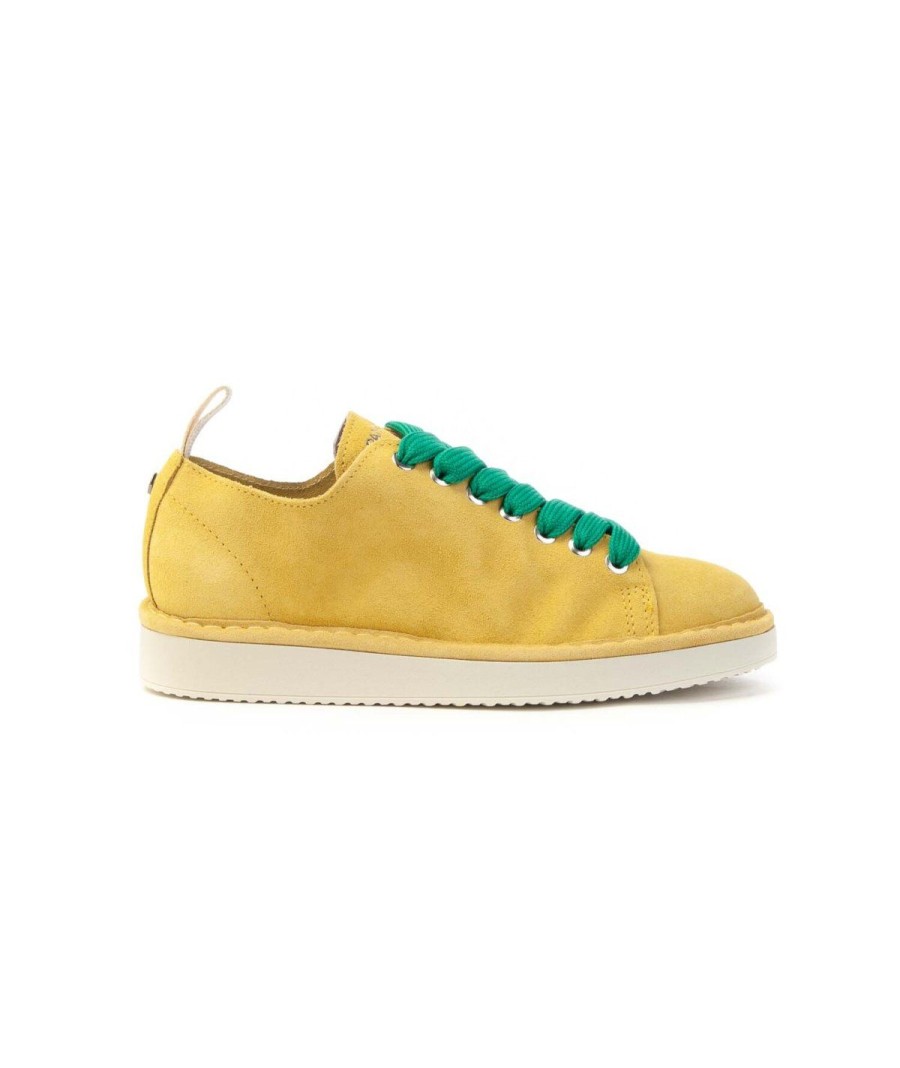 Donna PANCHIC | Panchic P01W011-00552112 Scarpa Lacci Donna Leone Shoes Frosinone Yellow