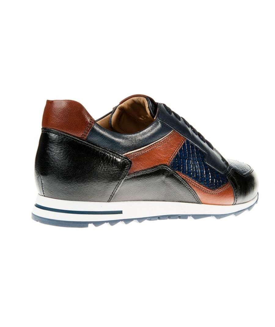 Uomo GALIZIO TORRESI | Galizio Torresi Sneakers Lacci Vit.Tejus Blu Marrone