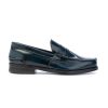 Uomo SAXONE | Saxone 1000 Mocassino Oxford Fondo Cuoio Navy