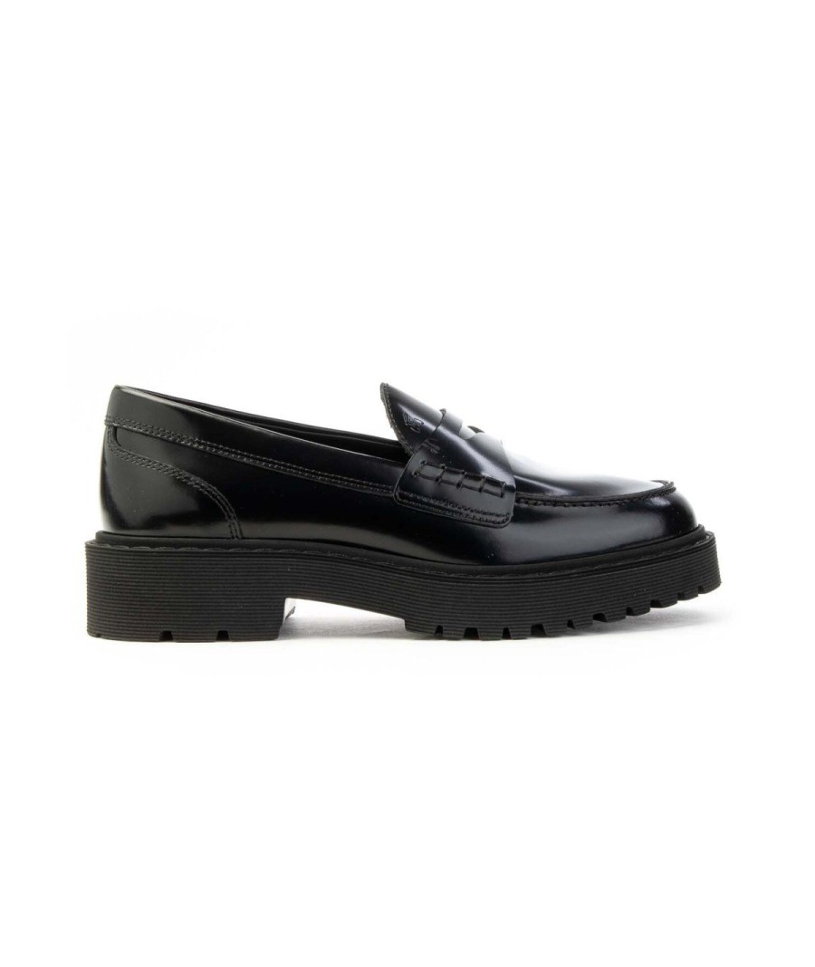 Donna HOGAN | Hogan Hxw5430Eo20Rwwb99 Mocassino Woman Nero