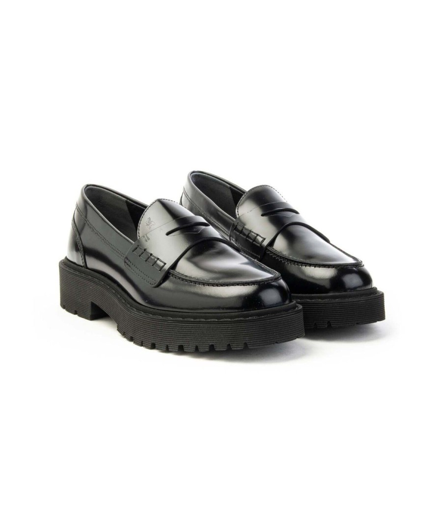 Donna HOGAN | Hogan Hxw5430Eo20Rwwb99 Mocassino Woman Nero