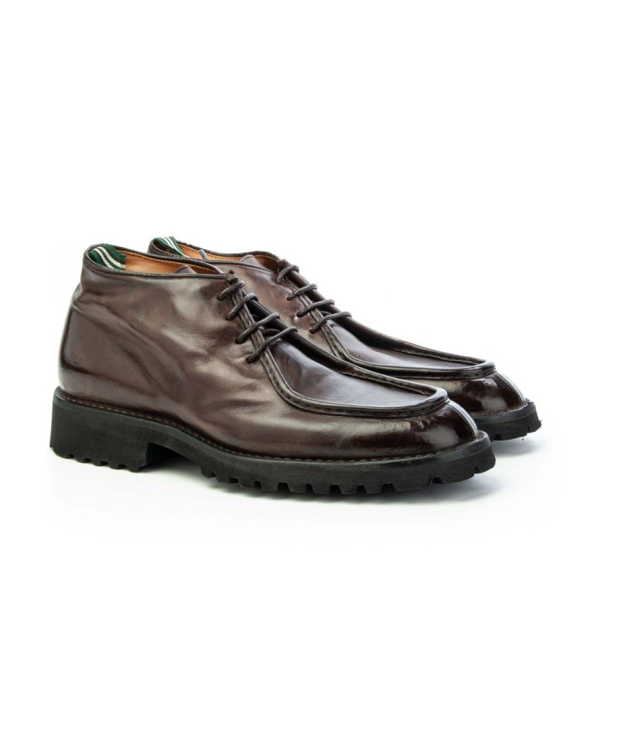 Uomo GREEN GEORGE | Green George 1032 Polacco Ingegnere Lacci Leone Shoes Made In Italy Testa Di Moro