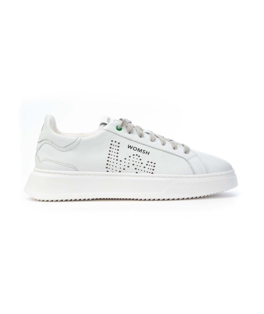 Uomo WOMSH | Womsh Sneakers Lacci Fondo Cassetta Bianco