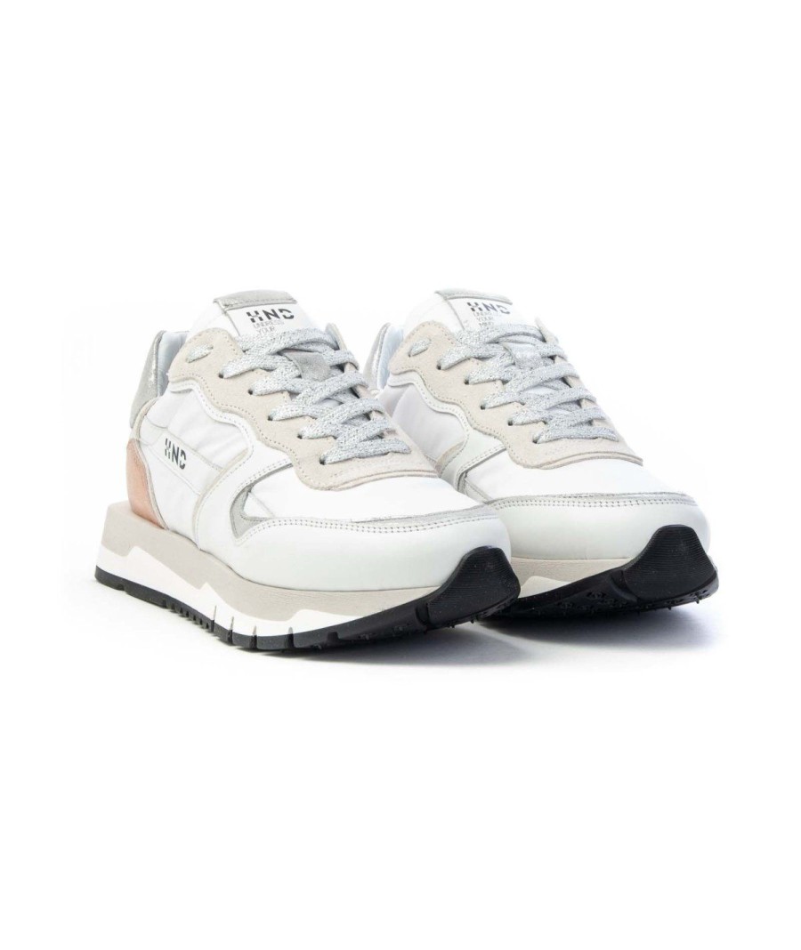 Donna 100 | Hundred 100 W686-01 Sneakers Lacci Donna Leone Shoes Bianco