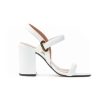 Donna CARMENS | Carmens 49055 Sandalo Nodane Embos Listelli Leone Shoes Bianco