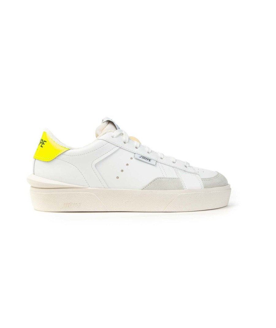 Donna STRYPE | Strype 70166 St 001 Sneakers Lacci Woman Leone Shoes Frosinone Bianco/Giallo