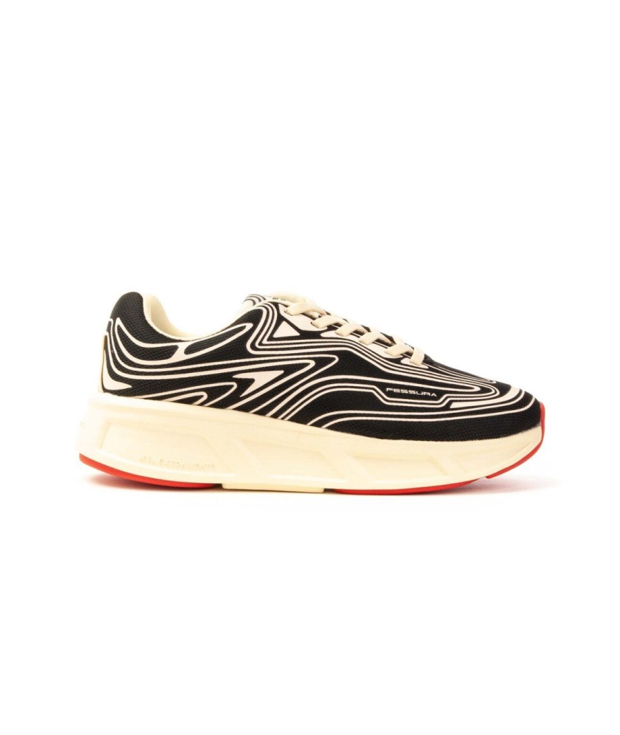 Donna FESSURA | Fessura Rex001 Runflex Shoes Sneakers Beige/Nero