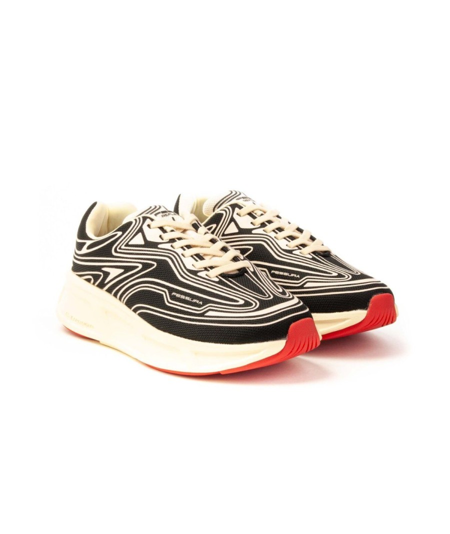 Donna FESSURA | Fessura Rex001 Runflex Shoes Sneakers Beige/Nero