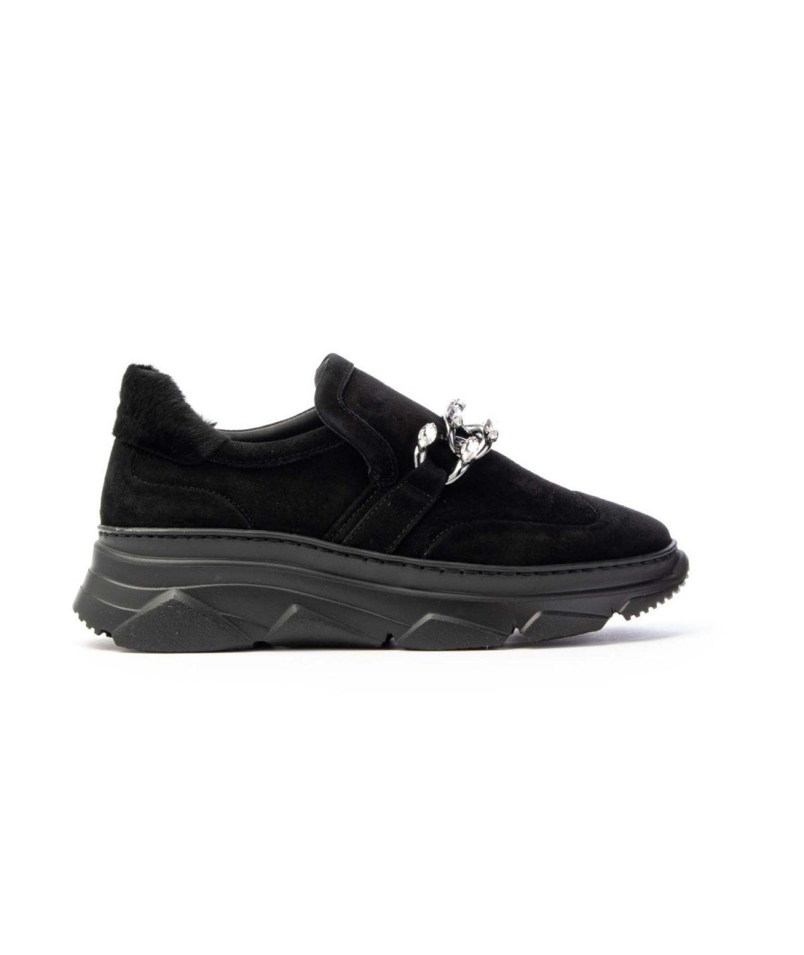 Donna STOKTON | Stokton Lizzy Slip On Sneakers - Leone Shoes Nero