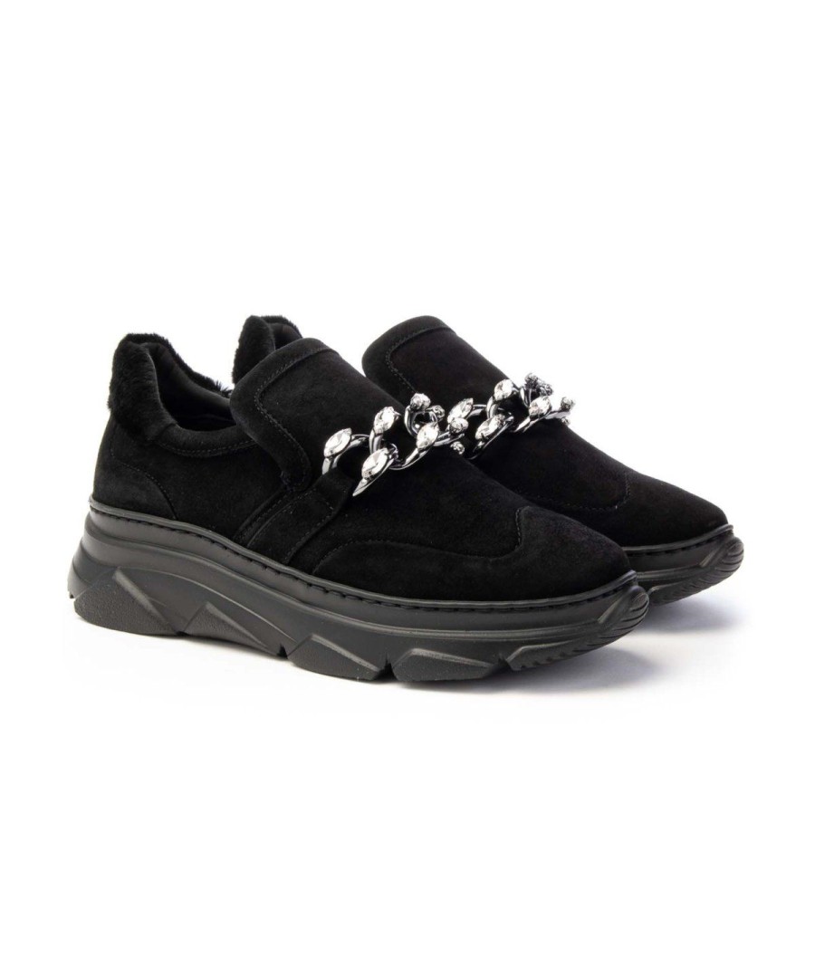 Donna STOKTON | Stokton Lizzy Slip On Sneakers - Leone Shoes Nero