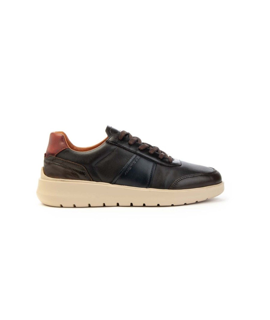 Uomo AMBITIOUS | Ambitiuos 13115 Sneakers Fondo Over Uomo Leone Shoes Frosinone Brown/Navy