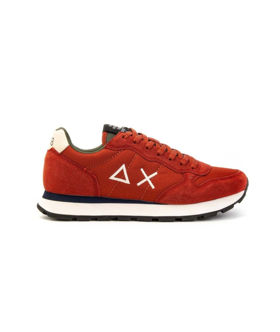 Uomo SUN68 | Sun68Z43101 Tom Solid Nylon Sneakers Leone Shoes Frosinone Rust/Ruggine