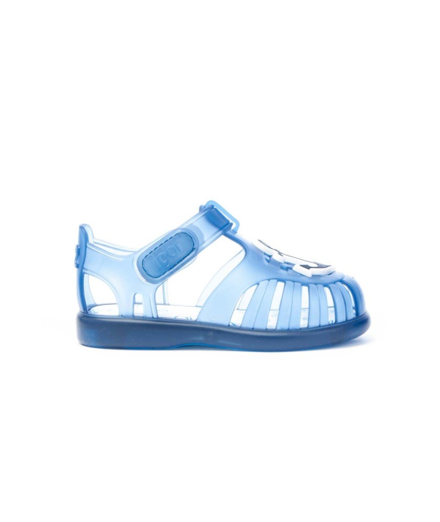 Junior IGOR | Igor Tobby 10279 Sandalo Ragnetto Twin Leone Shoes Marino