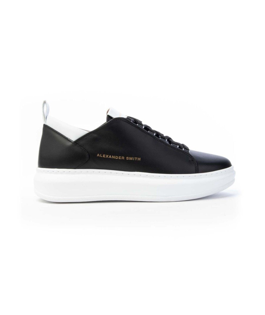 Uomo ALEXANDER SMITH | Alexander Smith Wxuxpbwt Sneakers Uomoleone Shoes Black/White