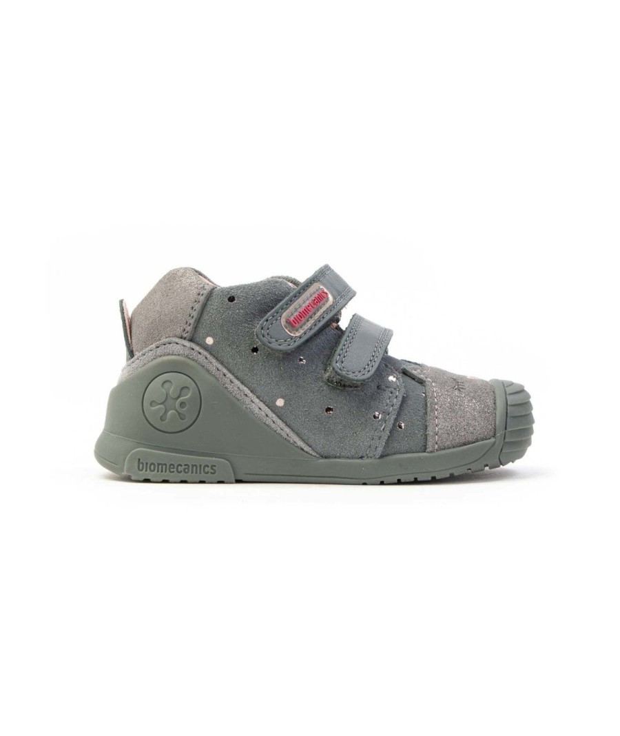 Junior BIOMECANICS | Biomecanics 221106 Polacco Primi Passi Doppio Velcro Grigio