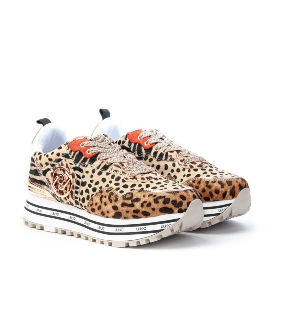 Donna LIUJO MILANO | Liu Jo Ba2051Px008 Sneakers Maxi Wonder 1 Leowoman Leone Sh Leopard