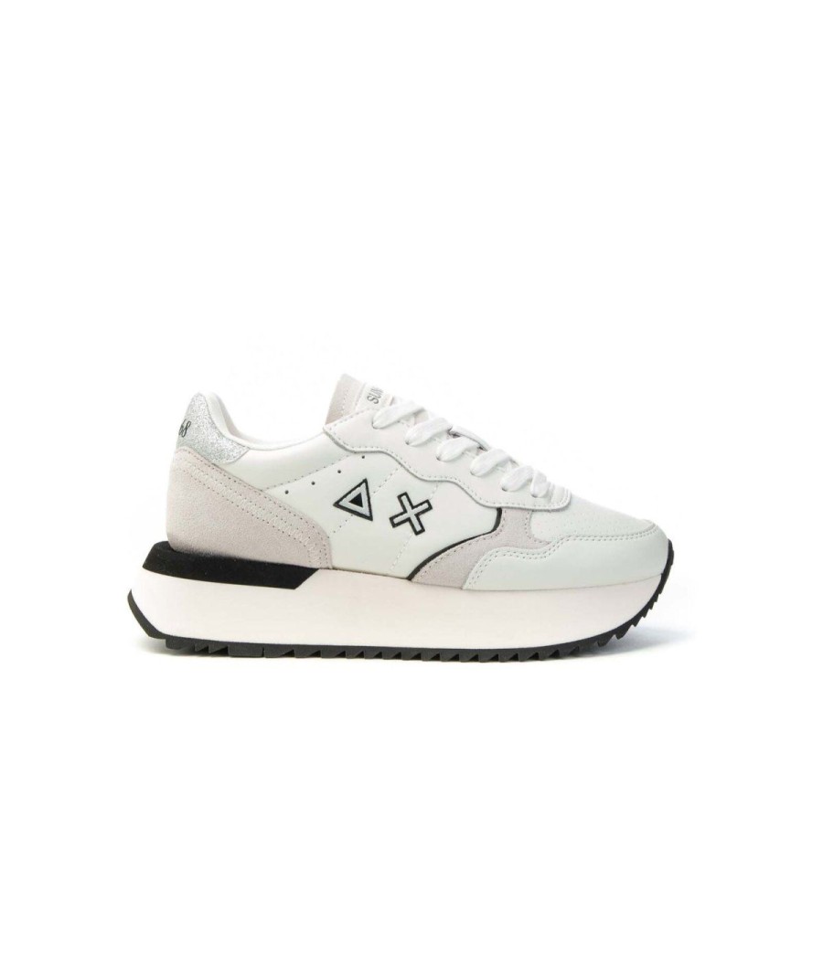 Donna SUN68 | Sun68 Z34207 Big Ally Sneakers Donna Leone Shoes Frosinone Bianco