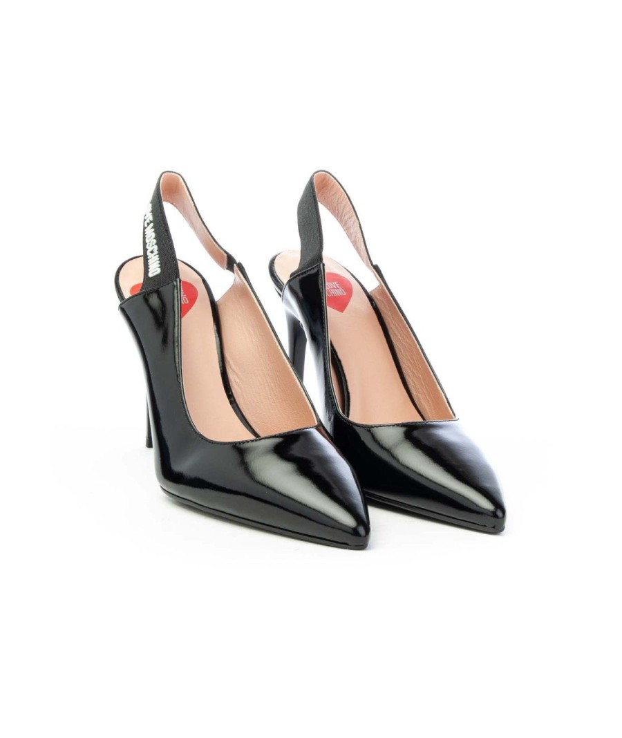 Donna LOVE MOSCHINO | Love Moschino Ja10139G1E Slingback Leone Shoes Frosinione Nero