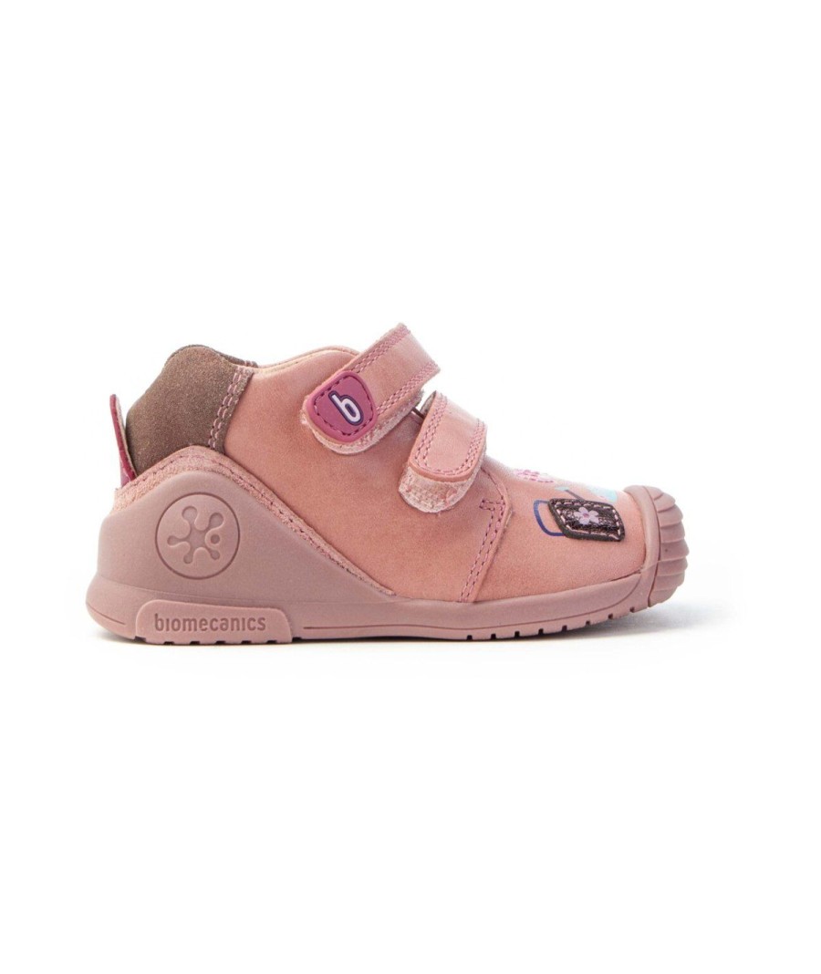 Junior BIOMECANICS | Biomecanics 221103 Polacco Primi Passi Doppio Velcro Rosa