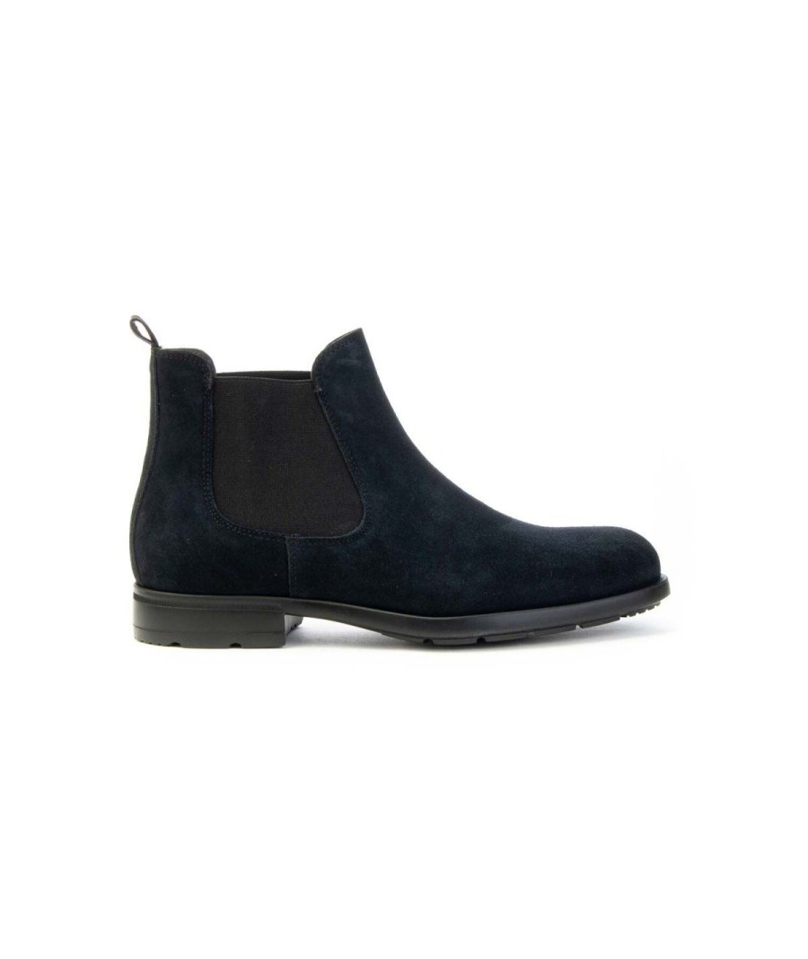 Uomo MARCO FERRETTI | Marco Ferretti 172697 Chelsea Boots Beatles Man Leone Shoes Frosinone Blu