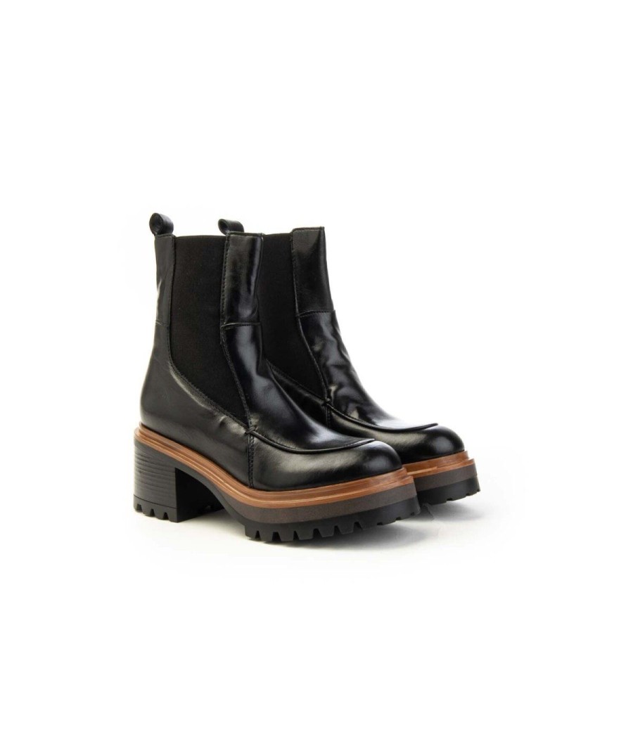 Donna MJUS | Mjus T64204/201 Chelsea Boots Beatles Donna Leone Shoes Frosinone Nero